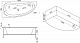 Bas Акриловая ванна Алегра 150x90 R с гидромассажем – фотография-8
